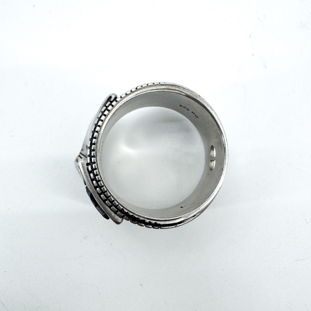 Dior vintage silver measuring tape star ring