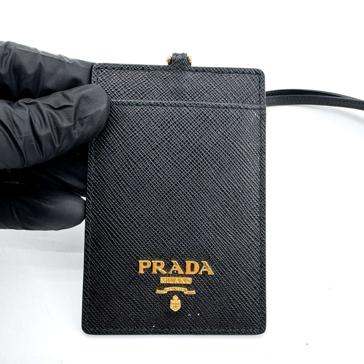Prada Saffiano Double Medium Black Red