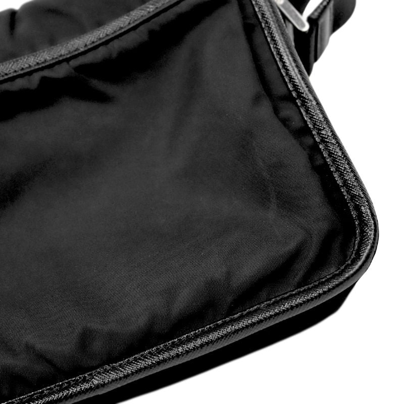 Prada Black Rynylon Messenger Crossbody Bag