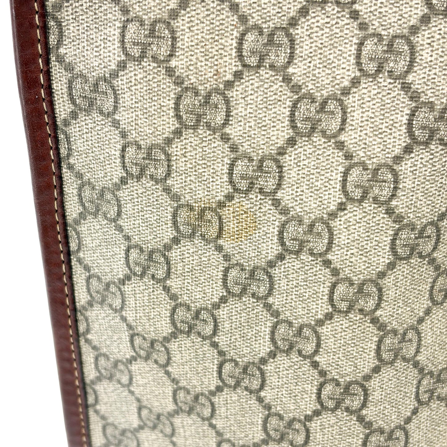 Gucci GG Supreme Web Vintage Tote Bag Brown