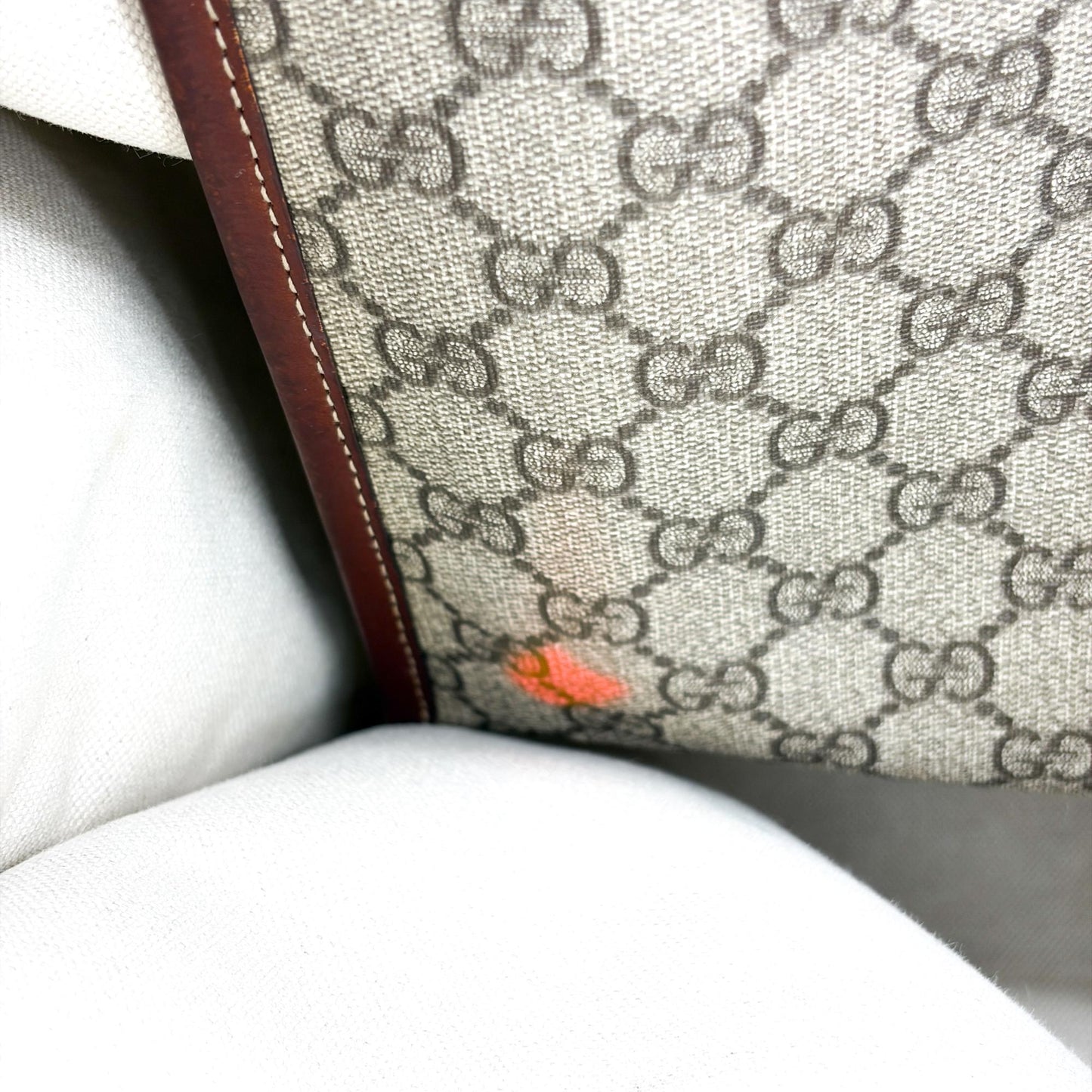 Gucci GG Supreme Web Vintage Tote Bag Brown