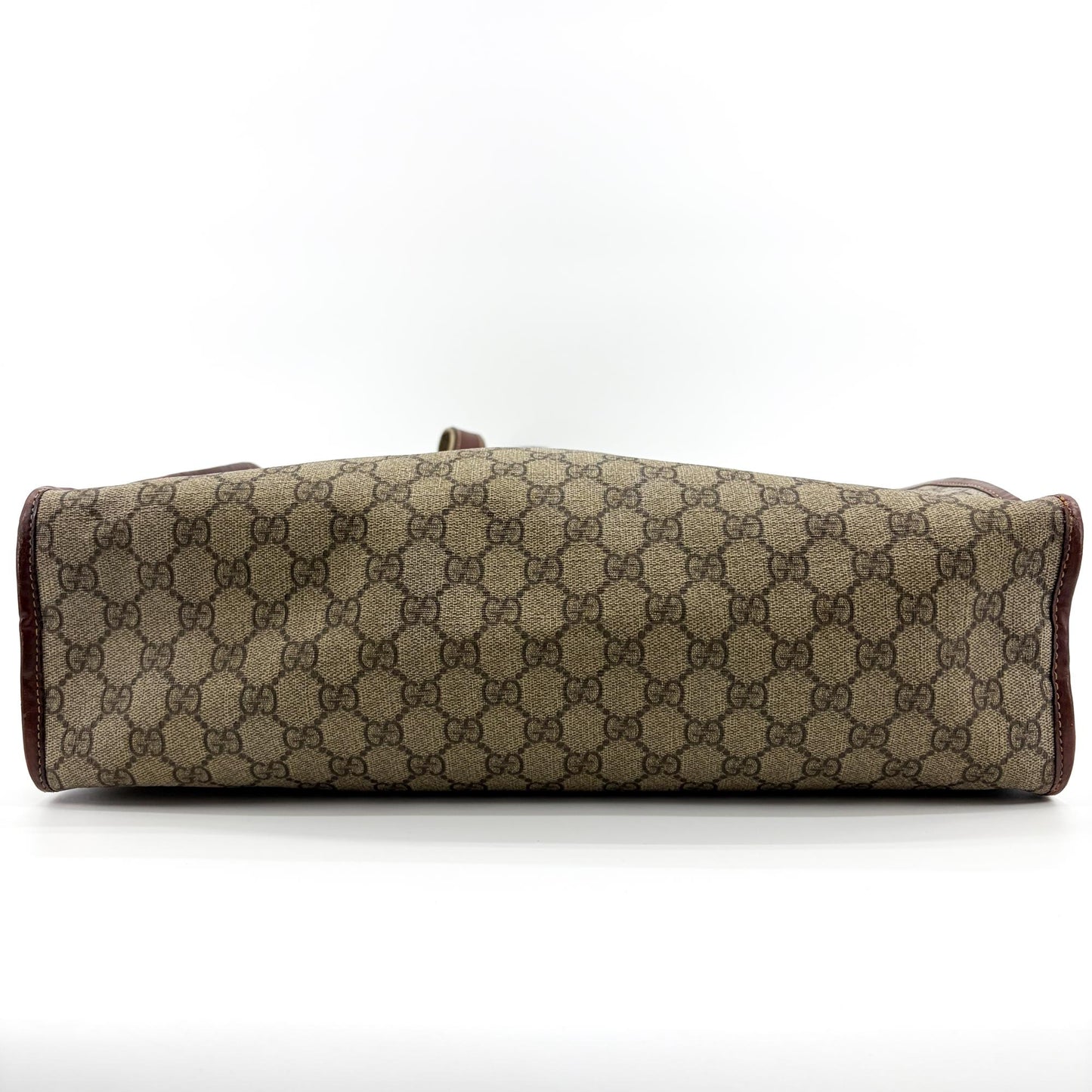 Gucci GG Supreme Web Vintage Tote Bag Brown