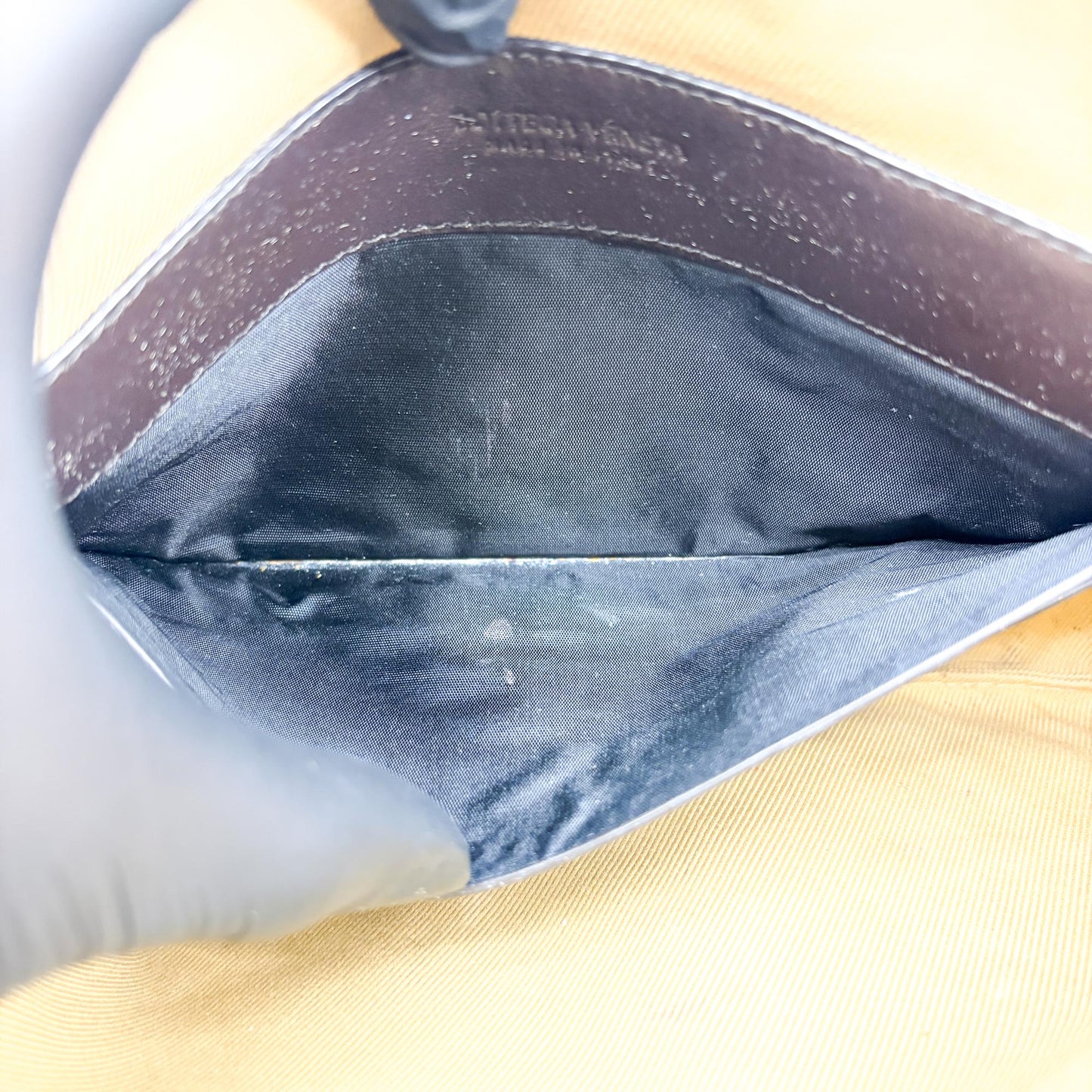Bottega Veneta Intrecciato Leather Medium Clutch Espresso