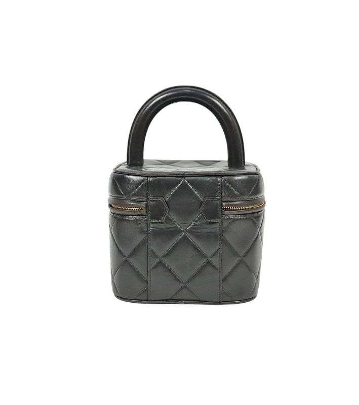 Chanel Black Quilted Vanity Bag