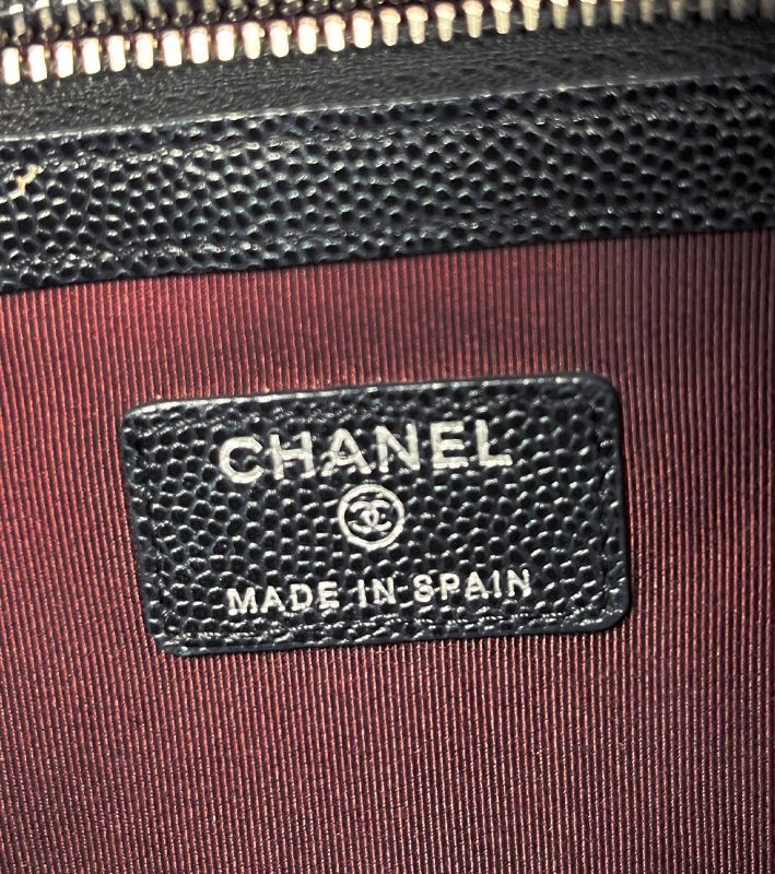 Chanel Black Caviar Clutch Bag