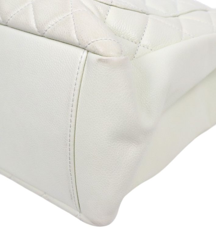 Chanel Ivory Caviar Big CC Grandchamp Shoulder Bag