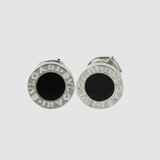 BB Onyx White Gold Earrings