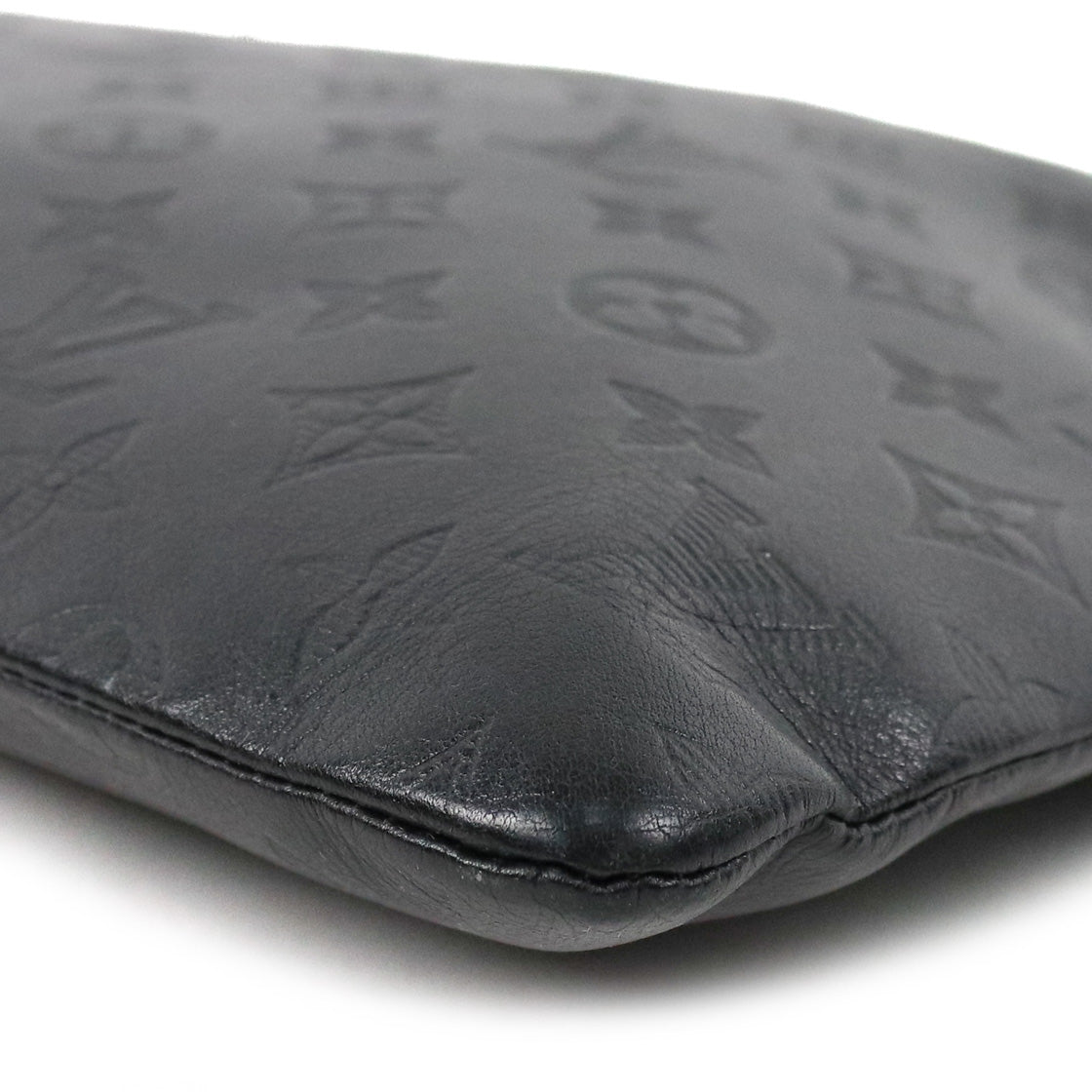 Louis Vuitton Black Shadow Pochette Clutch