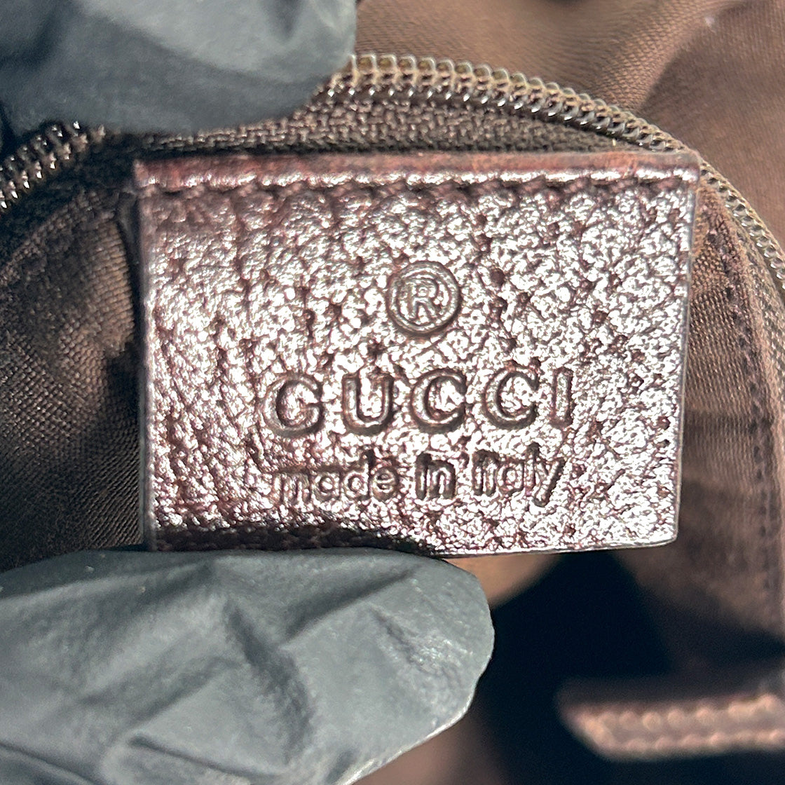 Gucci GG Abby Canvas D-Ring Hobo Bag
