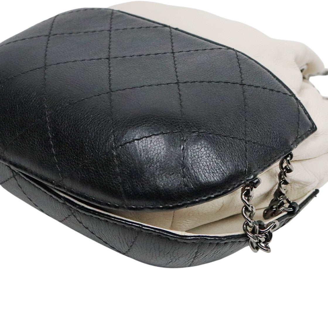 Chanel White and Black Gabrielle Pulse Crossbody Bag