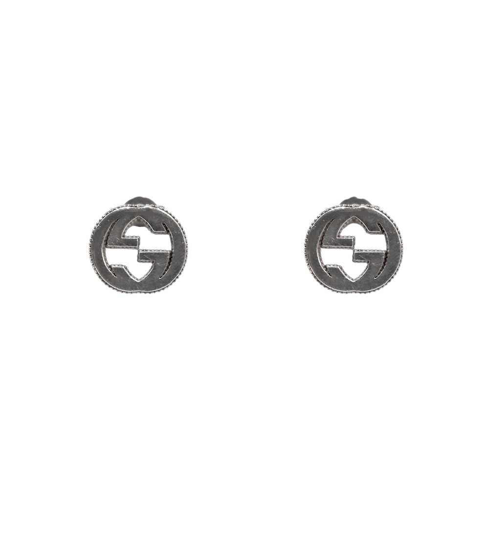 Gucci Interlocking G Silver Earrings