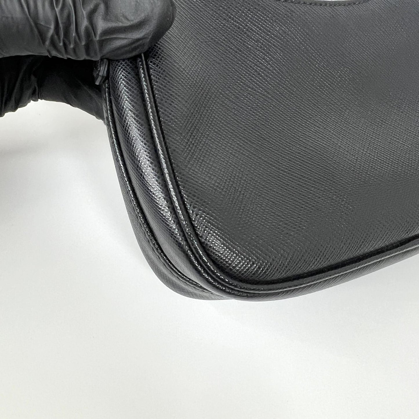 Prada Saffiano Leather Mini Bag Black with Gold Hardware