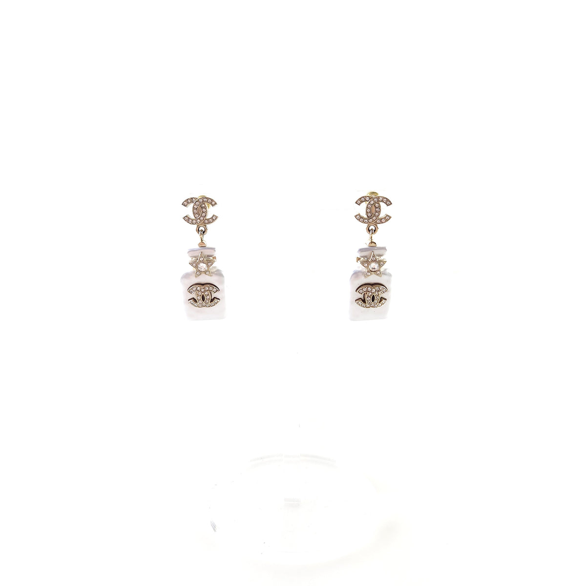 CC Bottle Pearl Earrings ABA840B
