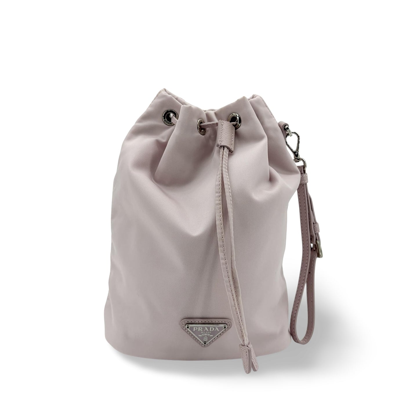 Prada Re-Nylon Drawstring Pouch Alabastro Pink
