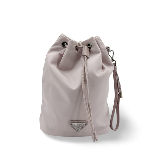 Prada Re-Nylon Drawstring Pouch Alabastro Pink