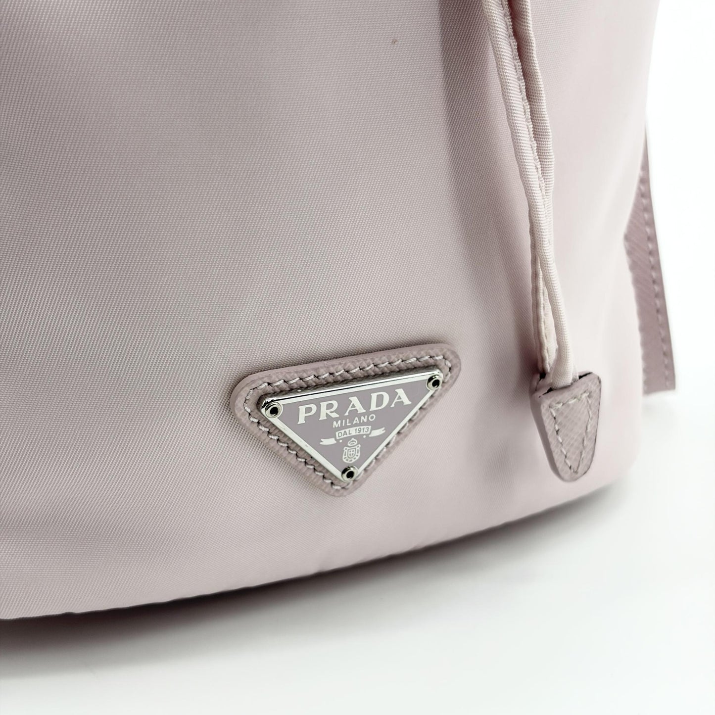 Prada Re-Nylon Drawstring Pouch Alabastro Pink