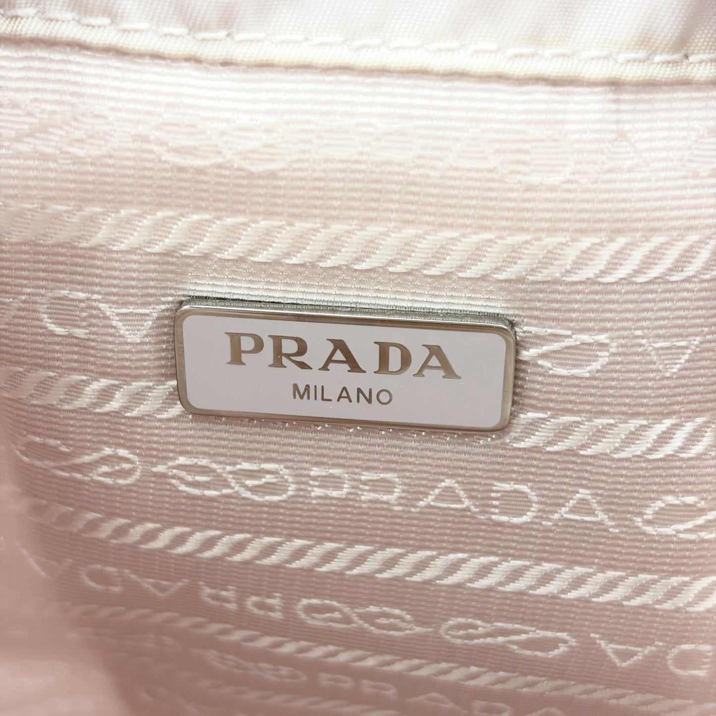 Prada Re-Nylon Drawstring Pouch Alabastro Pink