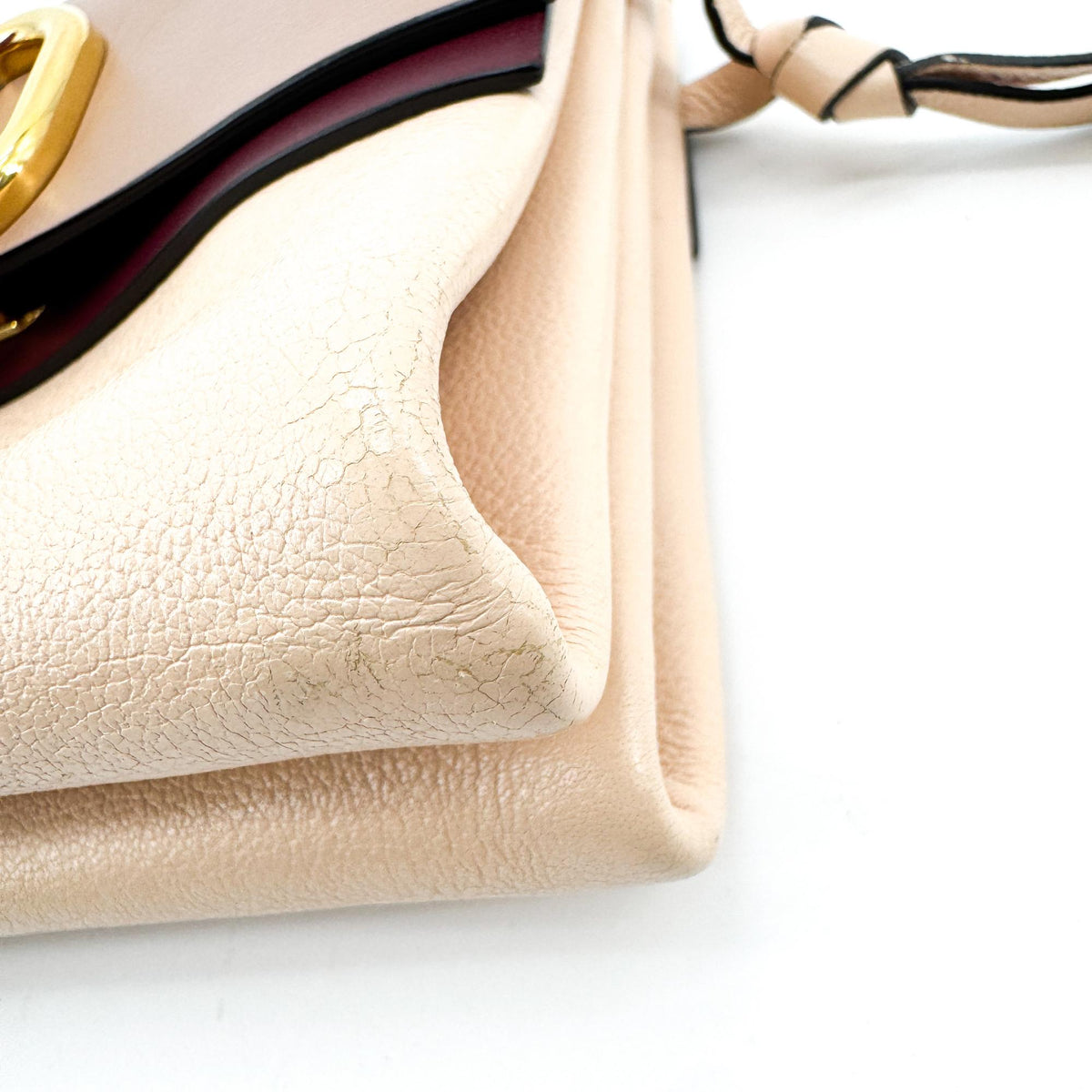 Valentino Garavani Small V-Logo Crossbody Bag Brown Beige