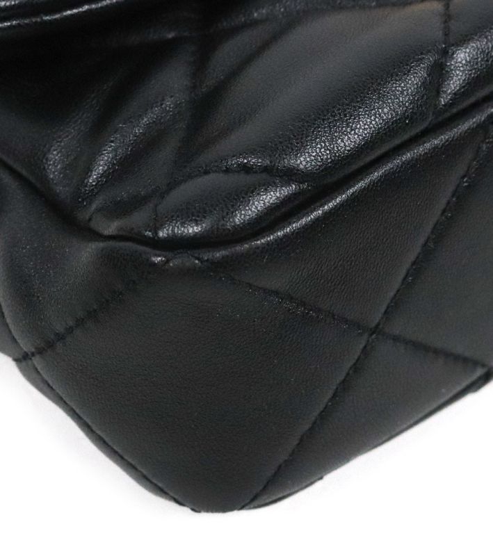 Chanel Black Lambskin Heart Turn-Lock Flap Shoulder Bag