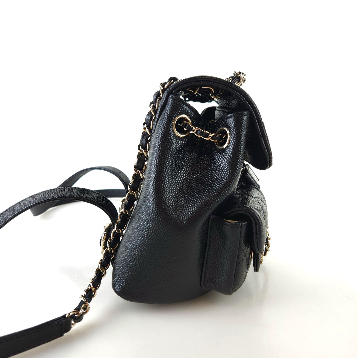 Small Duma Two-Pocket Caviar Backpack AS3787