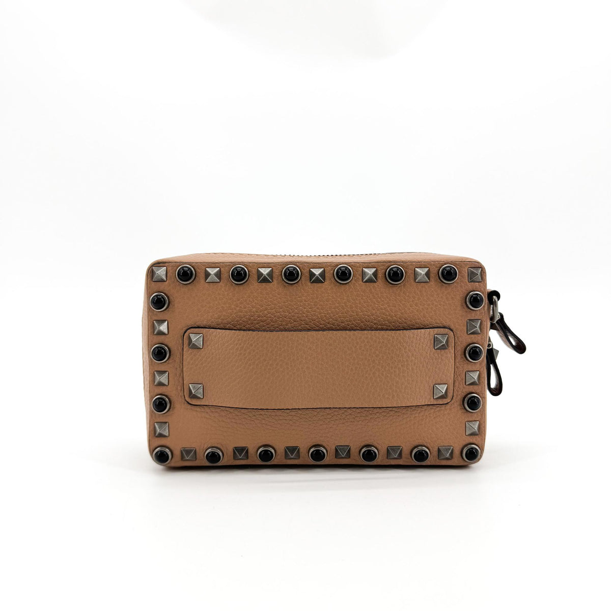 Valentino Garavani Rockstud Roll Ring Camera Bag Beige