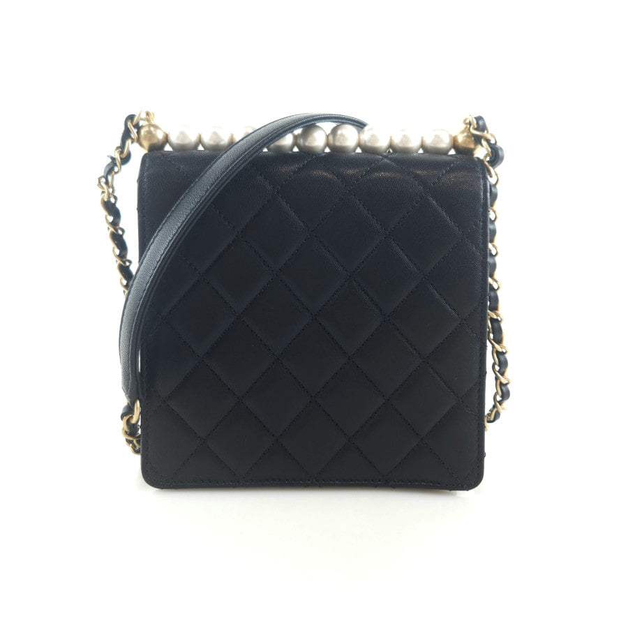 Pearl Flap Shoulder Bag Crossbody Bag AS0584
