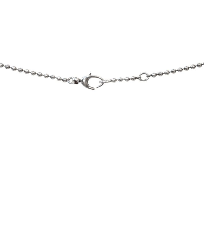 Gucci Silver Heart Interlocking Necklace