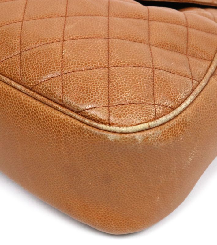 Chanel Brown Caviar Quilted CC Backpack