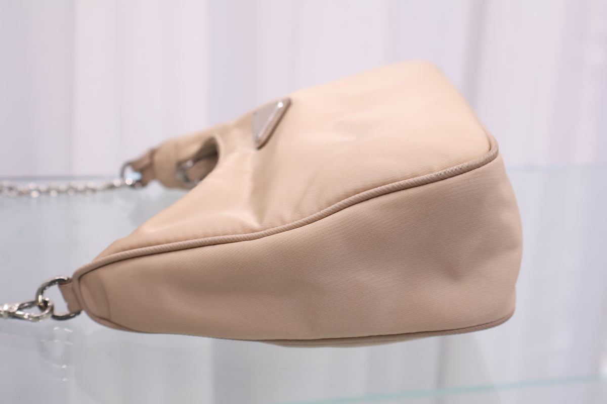 Re-Nylon Tessuto Chain Shoulder Crossbody Bag 1BH204