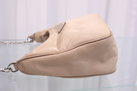 Re-Nylon Tessuto Chain Shoulder Crossbody Bag 1BH204