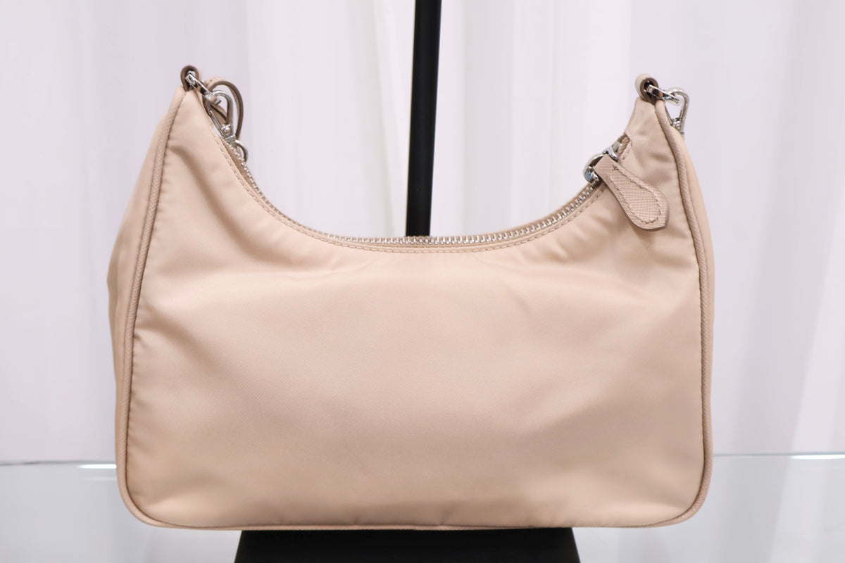 Re-Nylon Tessuto Chain Shoulder Crossbody Bag 1BH204