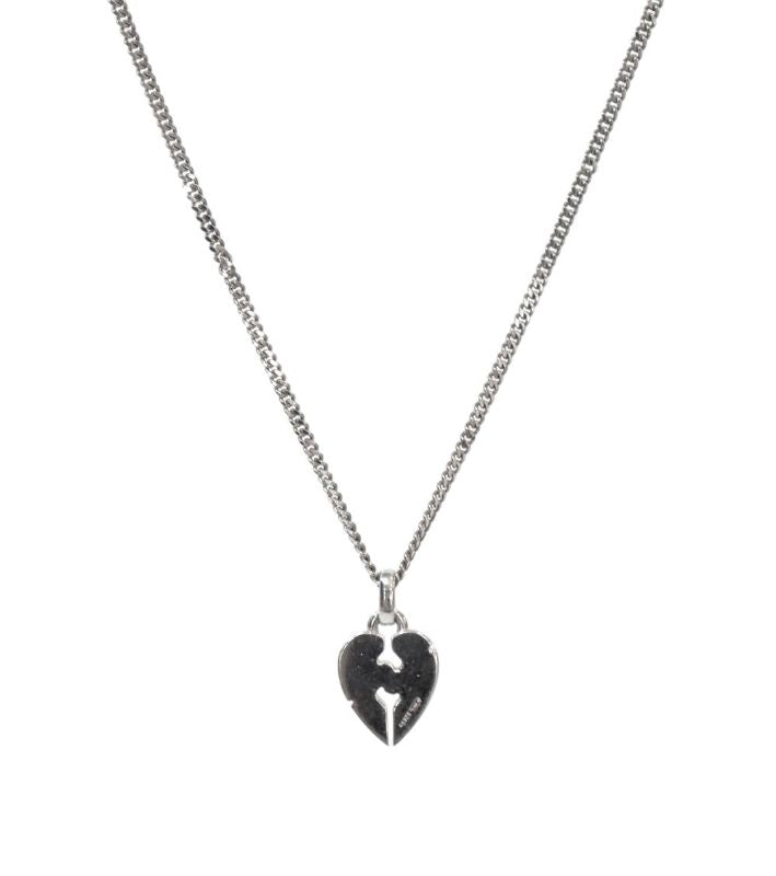 Gucci Heart Pendant Silver Necklace