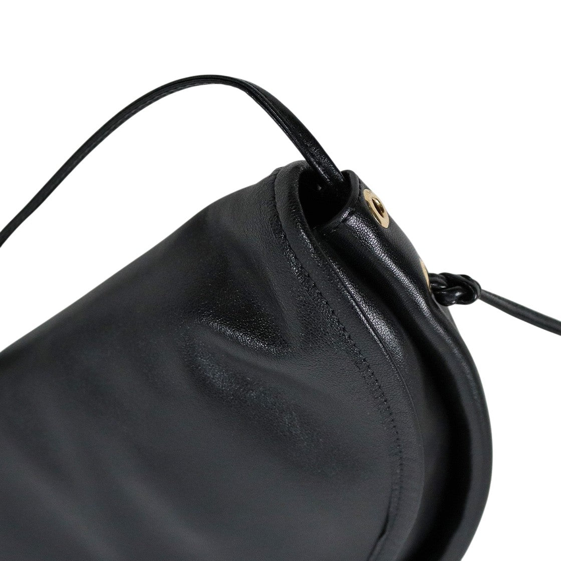 Céline Medium Black Half-Moon Shoulder Bag