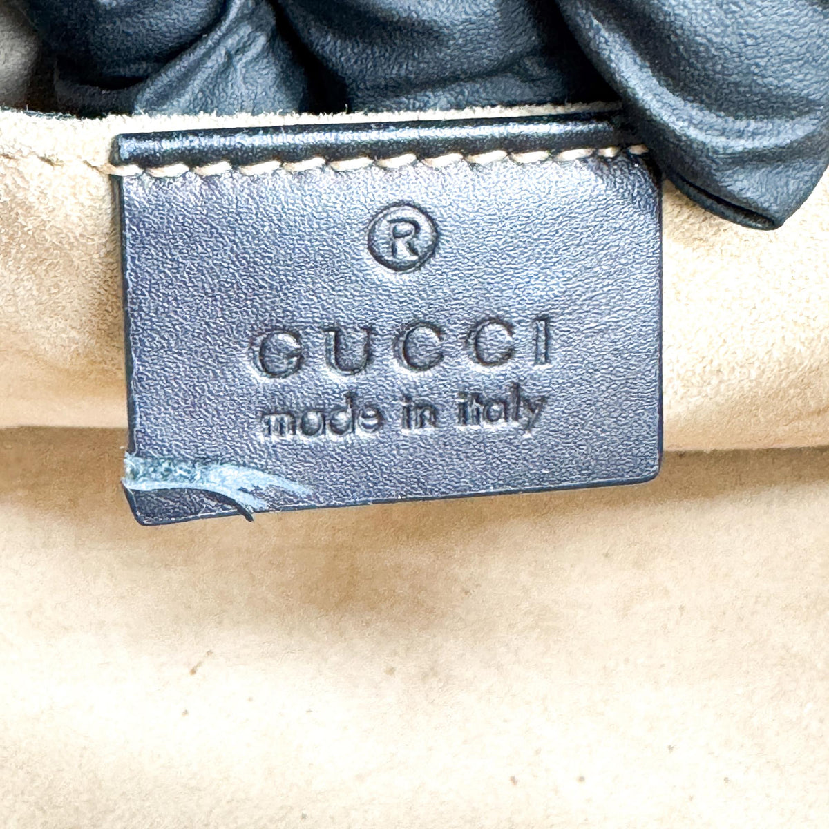 Gucci Sylvie Mini Top Handle Crossbody Bag Black Gold Hardware