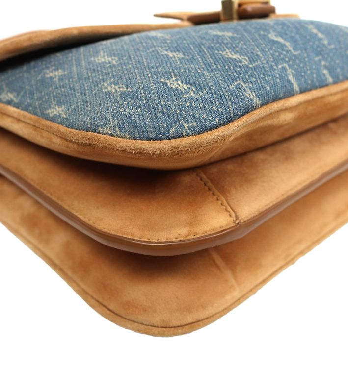 Saint Laurent Denim Shoulder Bag