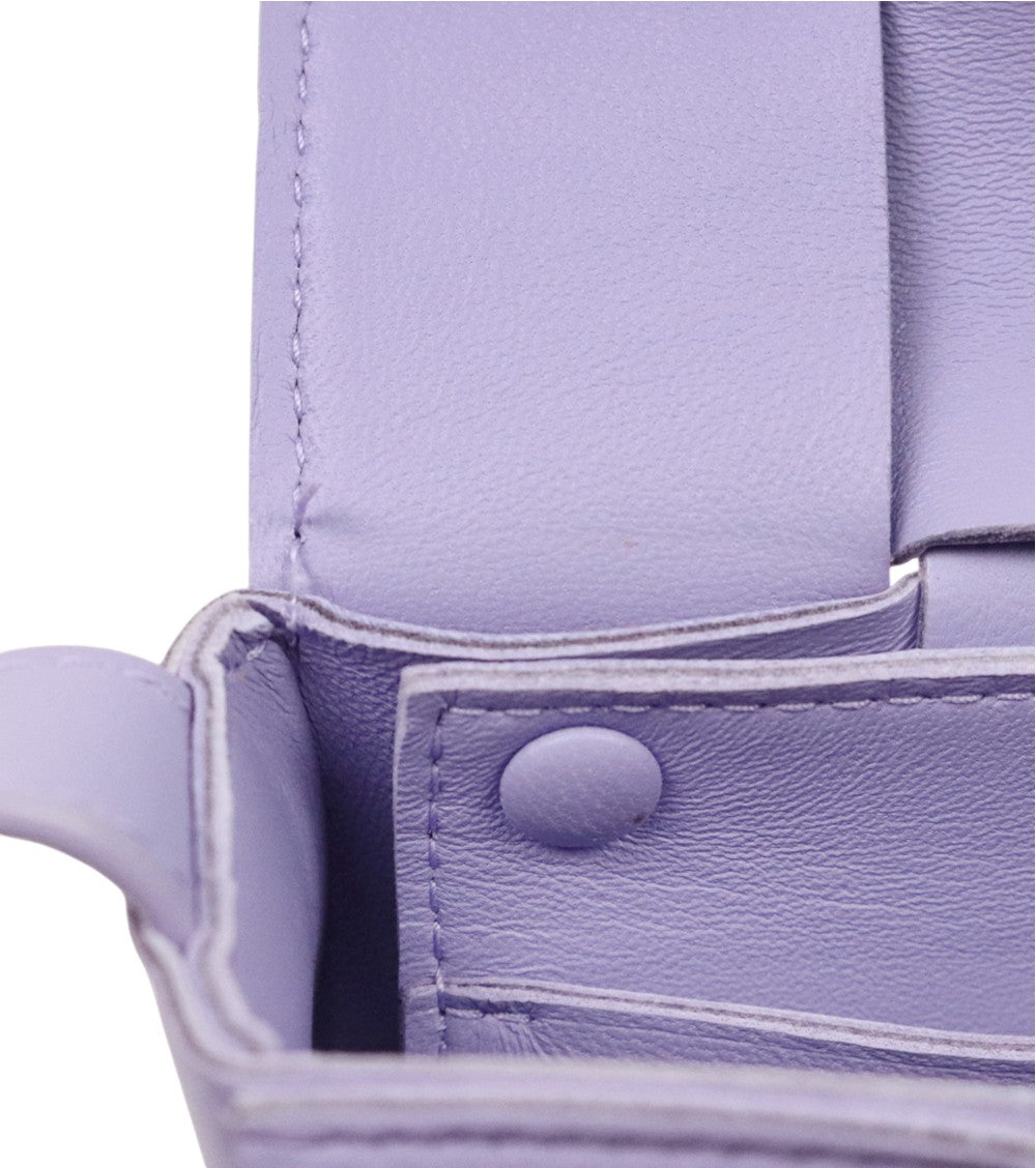 Bottega Veneta Mini Purple Cassette Crossbody Bag
