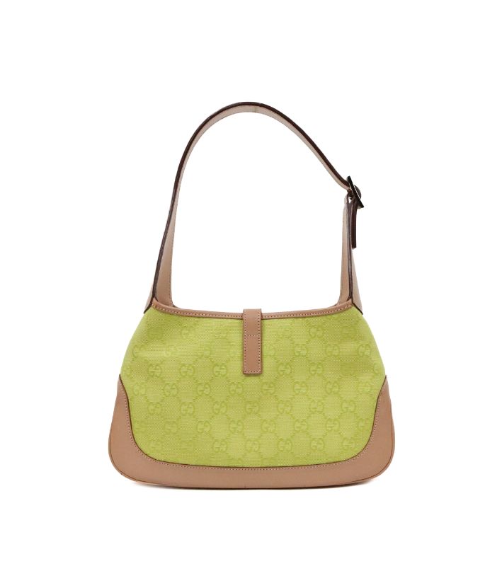 Gucci Lime GG Canvas Jackie Bag