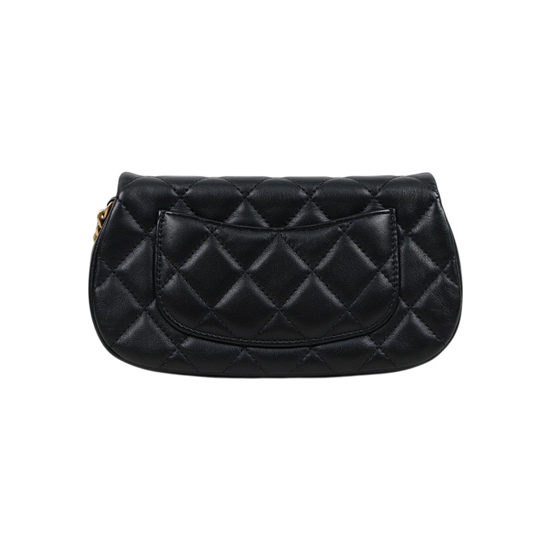 Chanel Black Leather Mini Chain Crossbody Bag