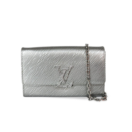 Louis Vuitton Epi Parici Pochette Silver