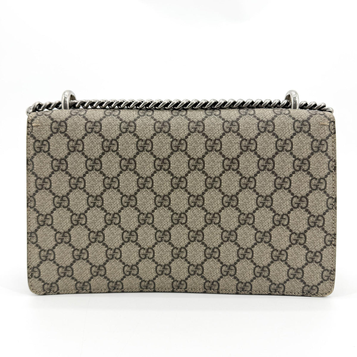 Gucci Dionysus Small GG Supreme Crossbody Bag Beige Brown