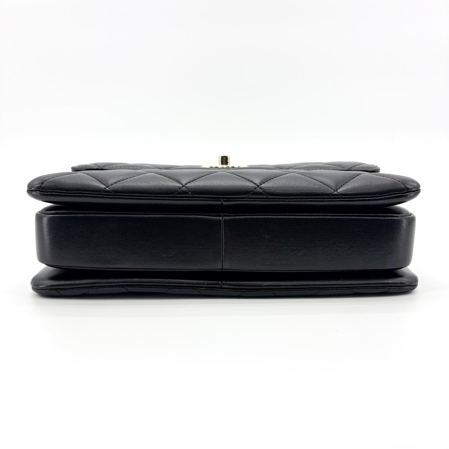 Chanel Trendy CC Small Top Handle Bag Gold Hardware Black Built-in Chip