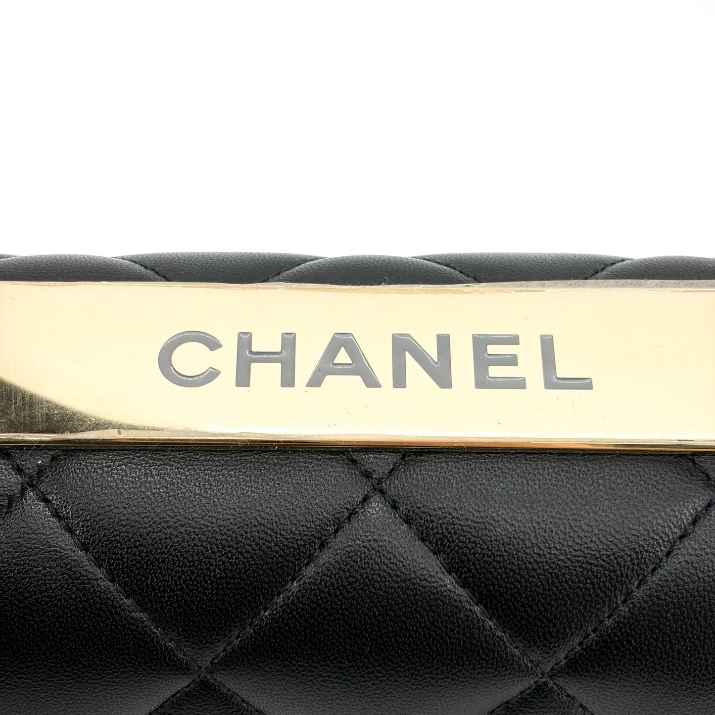 Chanel Trendy CC Small Top Handle Bag Gold Hardware Black Built-in Chip