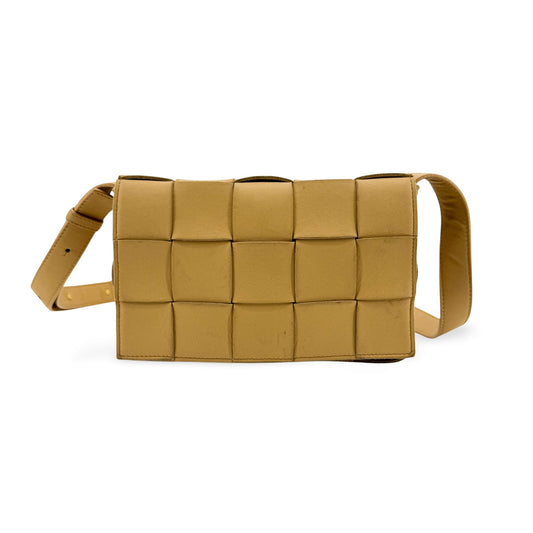Bottega Veneta Cassette Crossbody Bag Beige