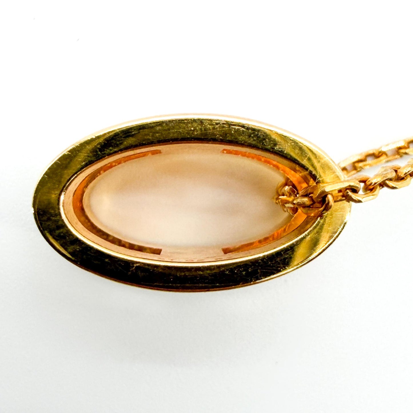 Hermès Pop H Necklace Blanc Gold Hardware