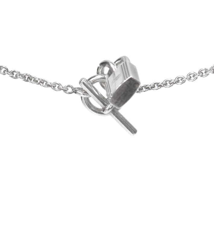 Hermès Silver Amulet Lock Necklace