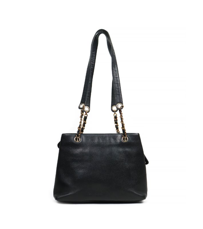 Chanel Black Caviar CC Pocket Shoulder Bag