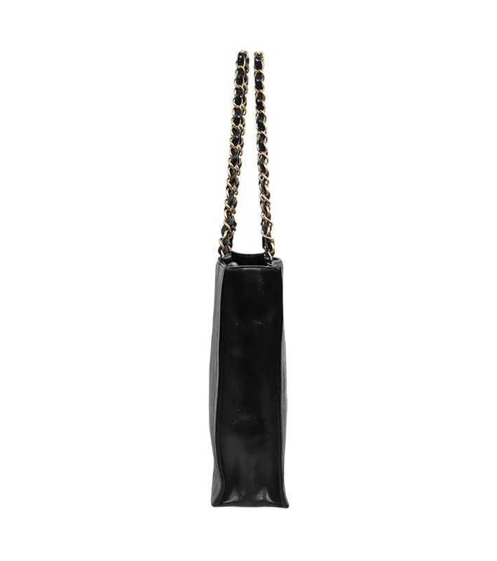 Chanel Black CC Season Shopper Shoulder Bag