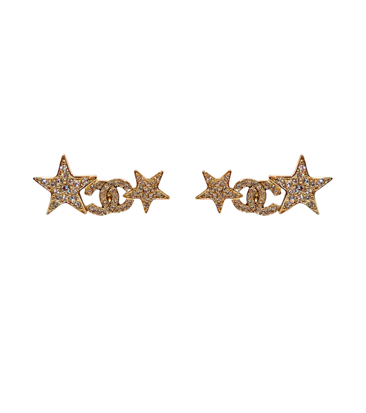 Chanel Coco Mark Star Earrings