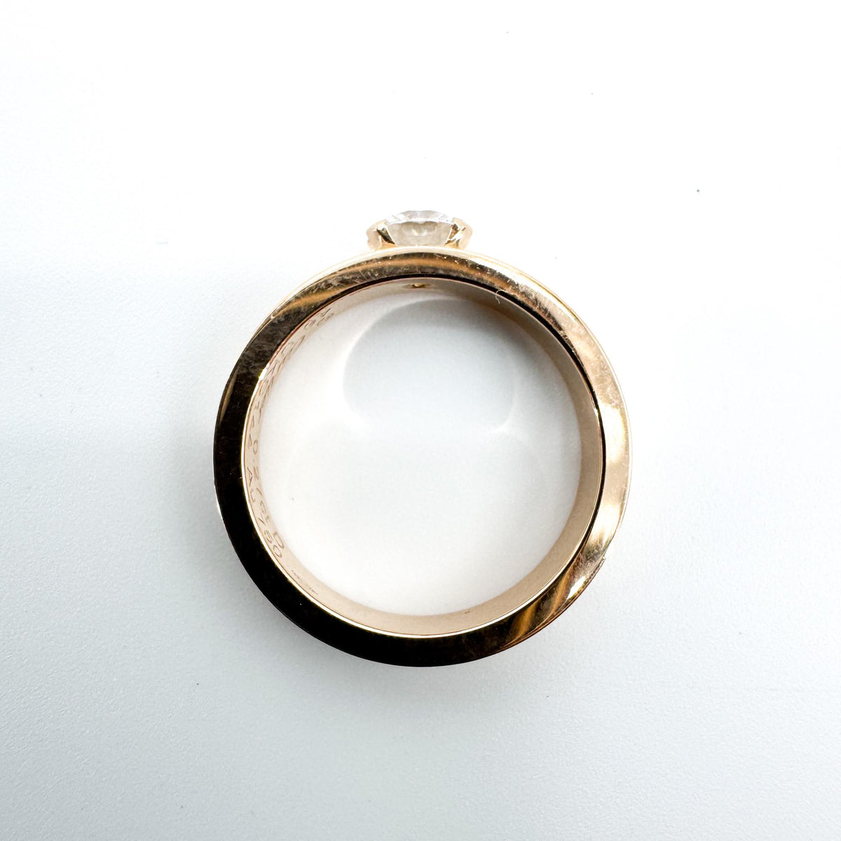 Cartier Love Solitaire Ring 18K Pink Gold Diamond