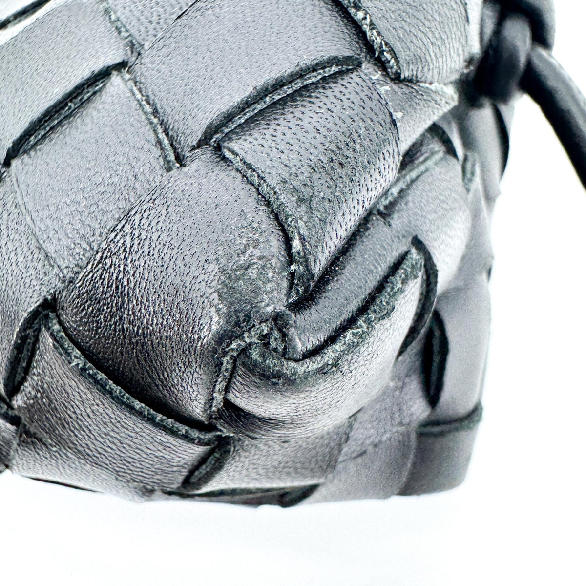 Bottega Veneta Intrecciato Mini Loop Crossbody Bag Black